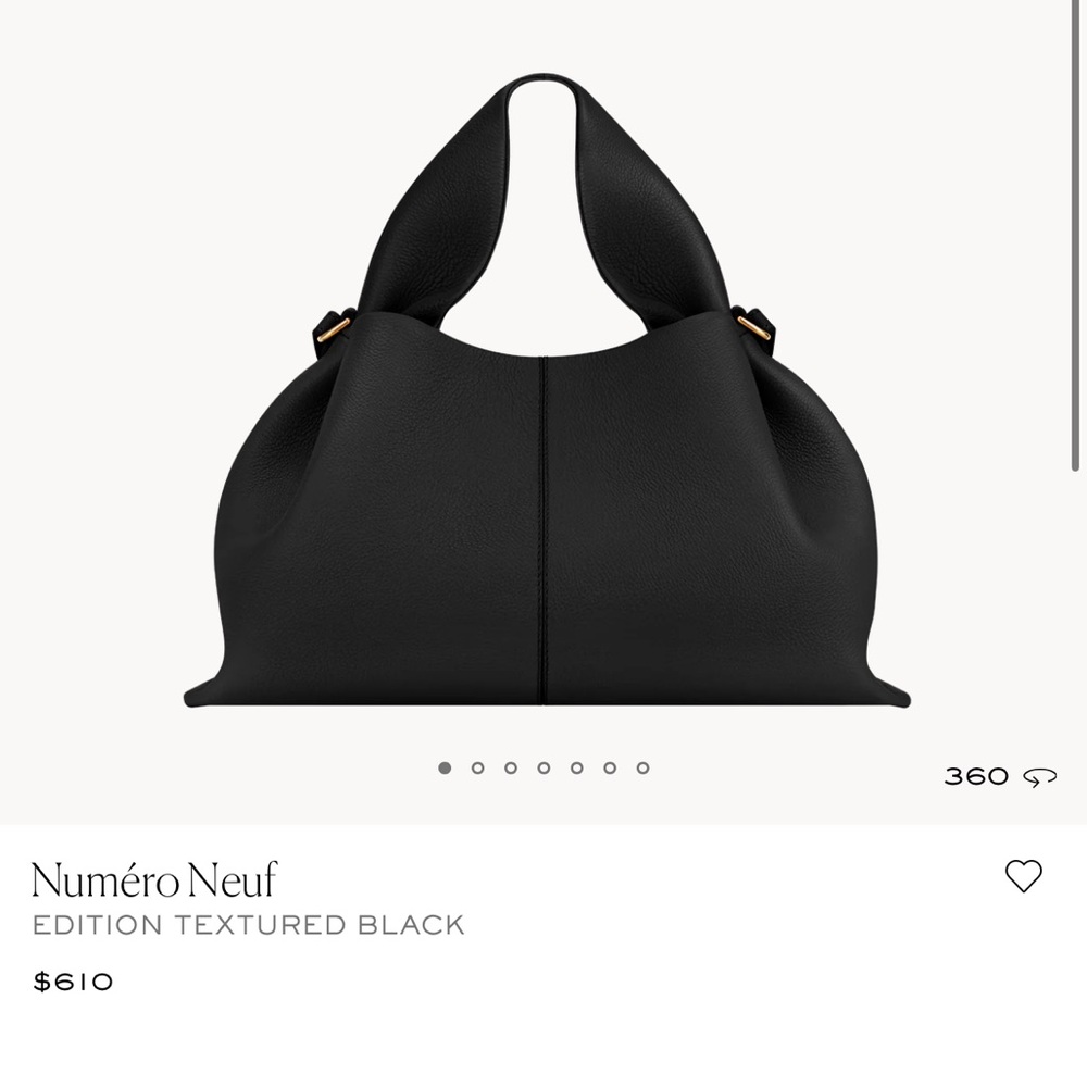 Polene Numero Neuf Bag, Black, larger size